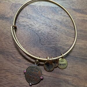 Alex and Ani Friends Gold Charm Bangle Bracelet